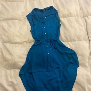 Blue dress!  Great for any social event! Sleeveless!